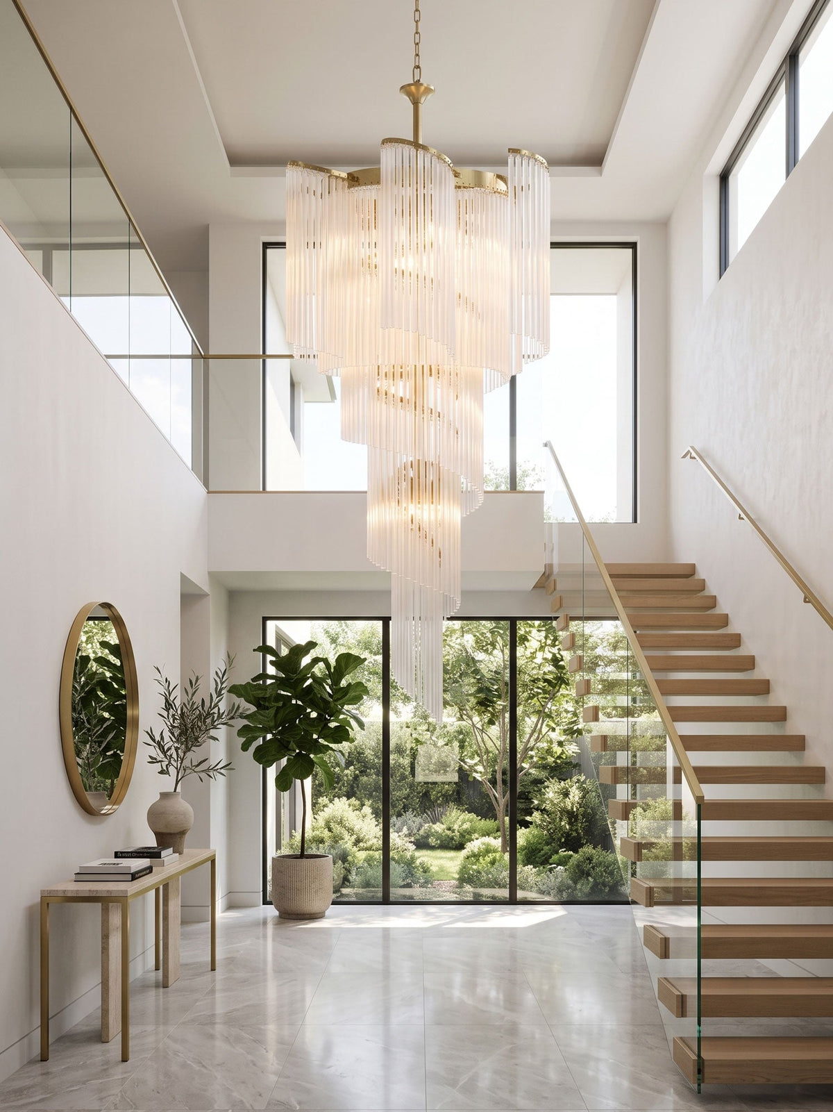 Chandelier Glass Rods — Chandelier | Maison Monashee — view 13