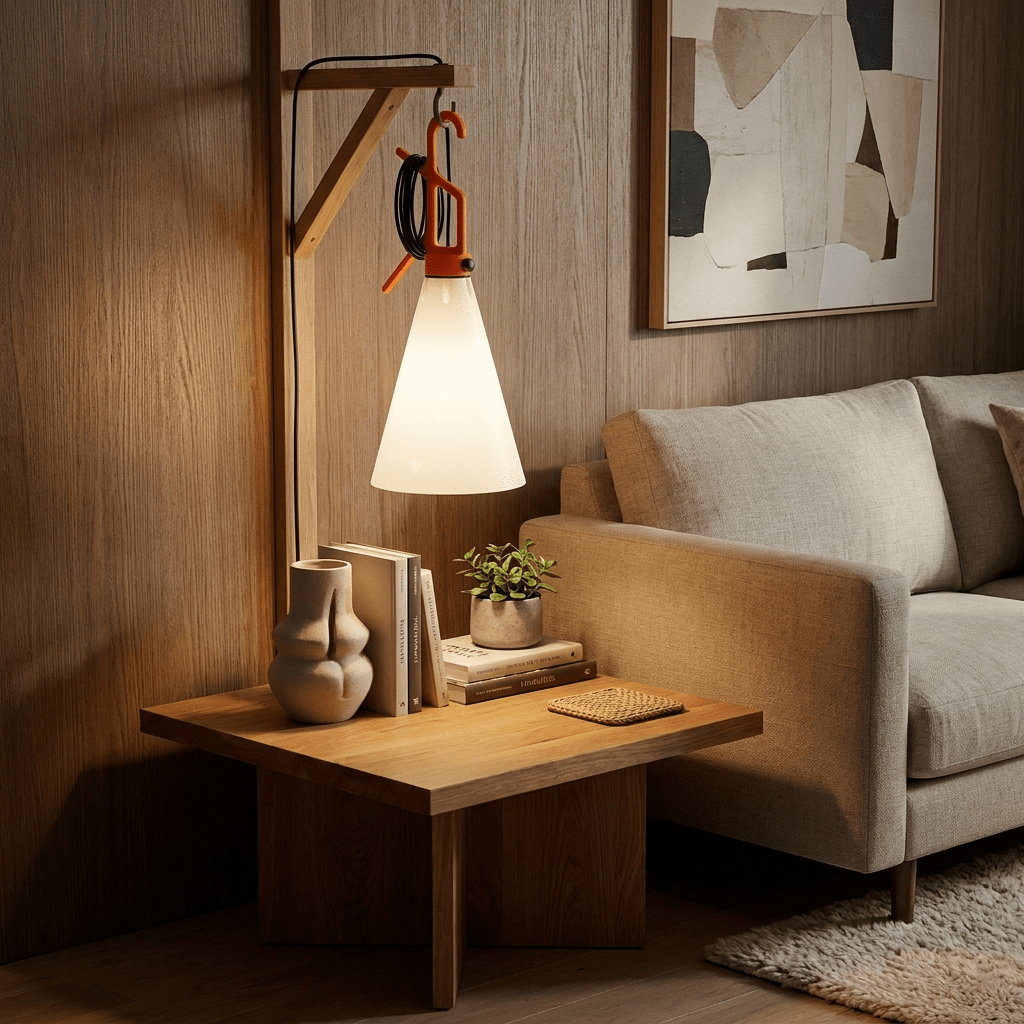Modern Black Bedside Lamp — Table Lamp | Maison Monashee — view 2