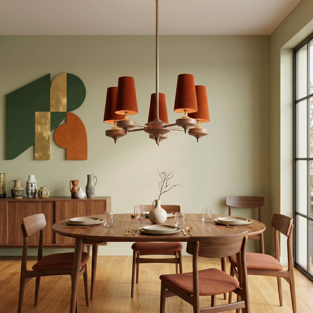 Green Sputnik Chandelier — Chandelier | Maison Monashee — view 2