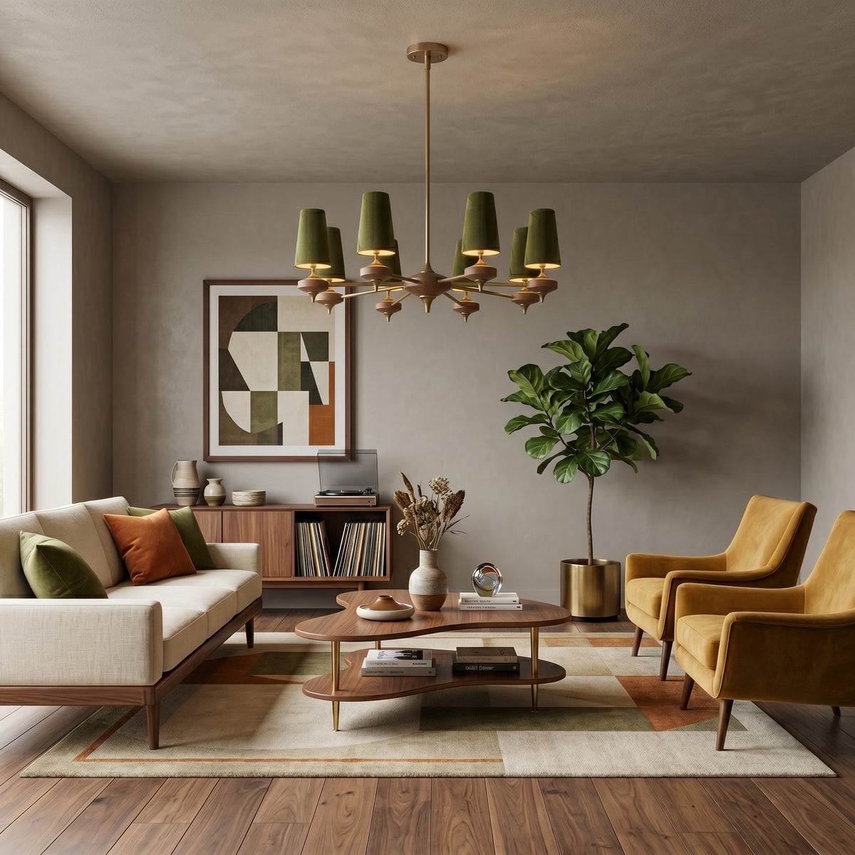 Green Sputnik Chandelier — Chandelier | Maison Monashee — view 3