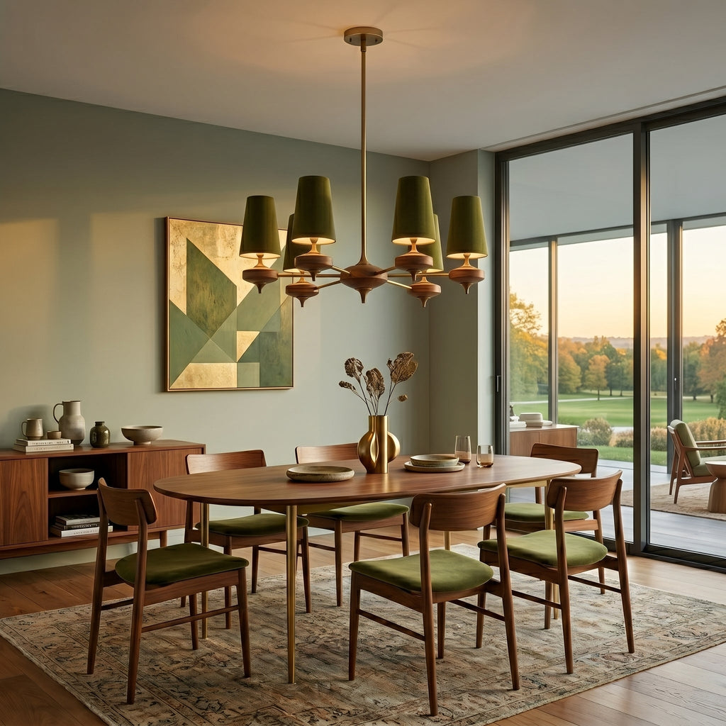 Green Sputnik Chandelier — Chandelier | Maison Monashee — view 5