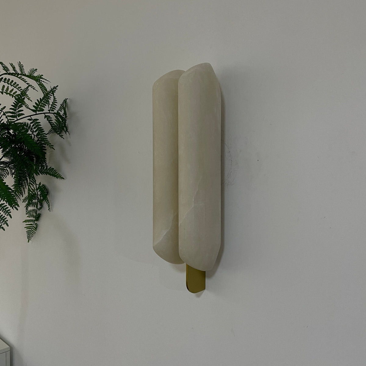 Large Alabaster Wall Sconce — Wall Sconce | Maison Monashee — view 11