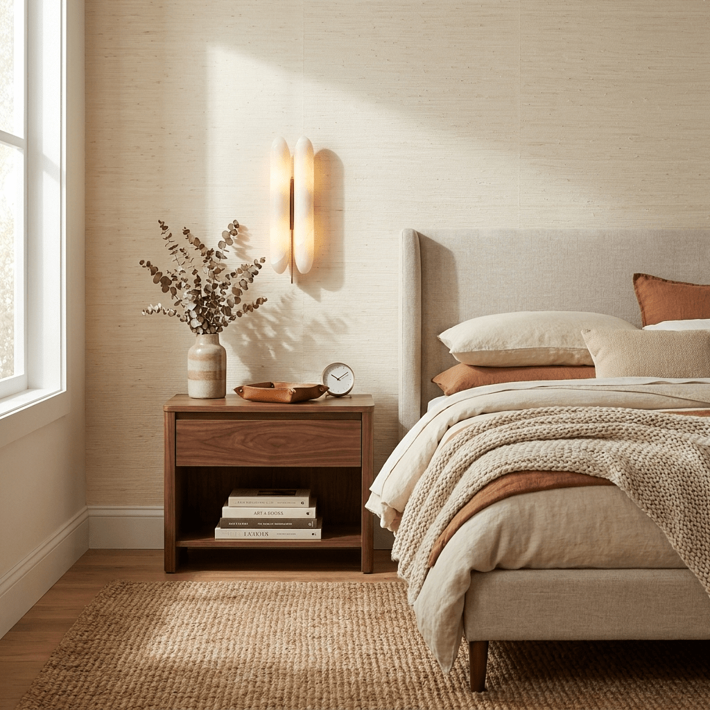 Large Alabaster Wall Sconce — Wall Sconce | Maison Monashee — view 2