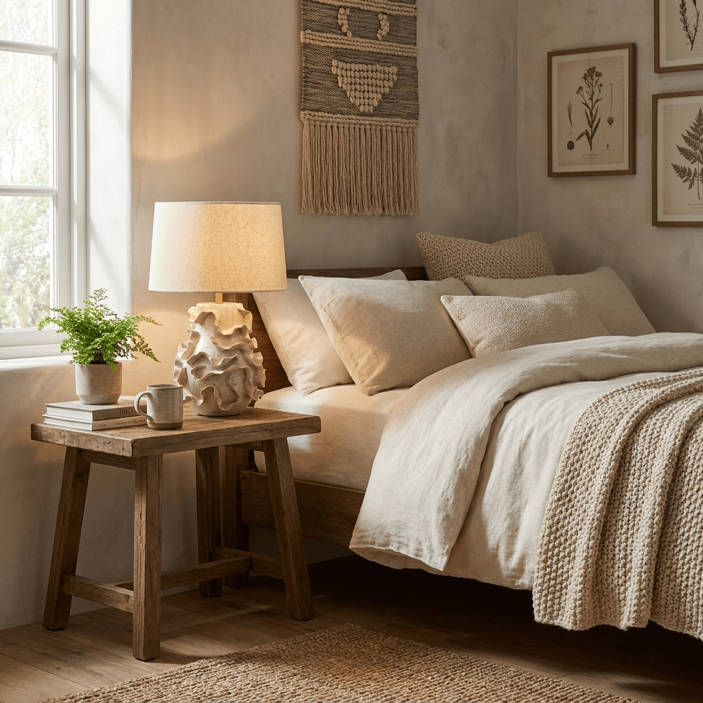 Off White Ceramic Table Lamp — Table Lamp | Maison Monashee — view 5