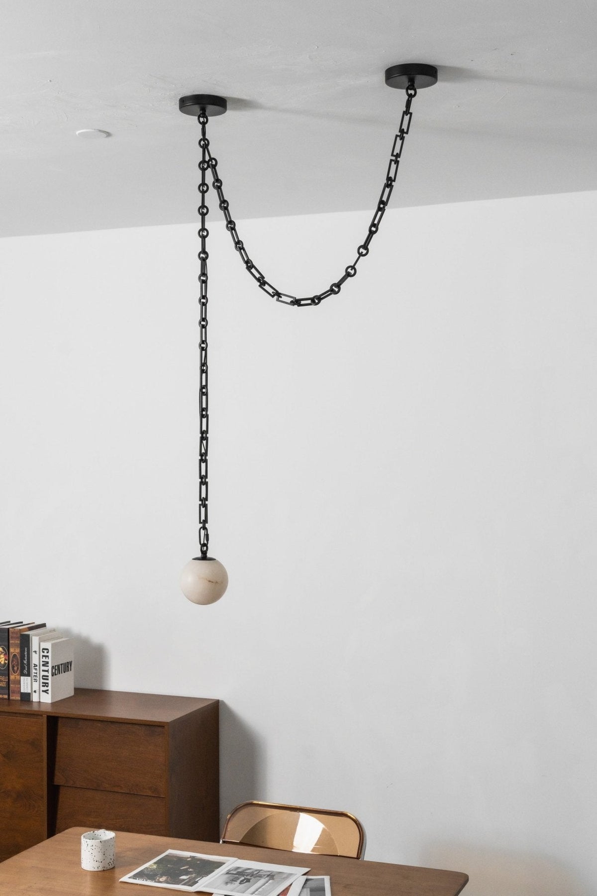 Industrial Orb Chandelier — Chandelier | Maison Monashee — view 28