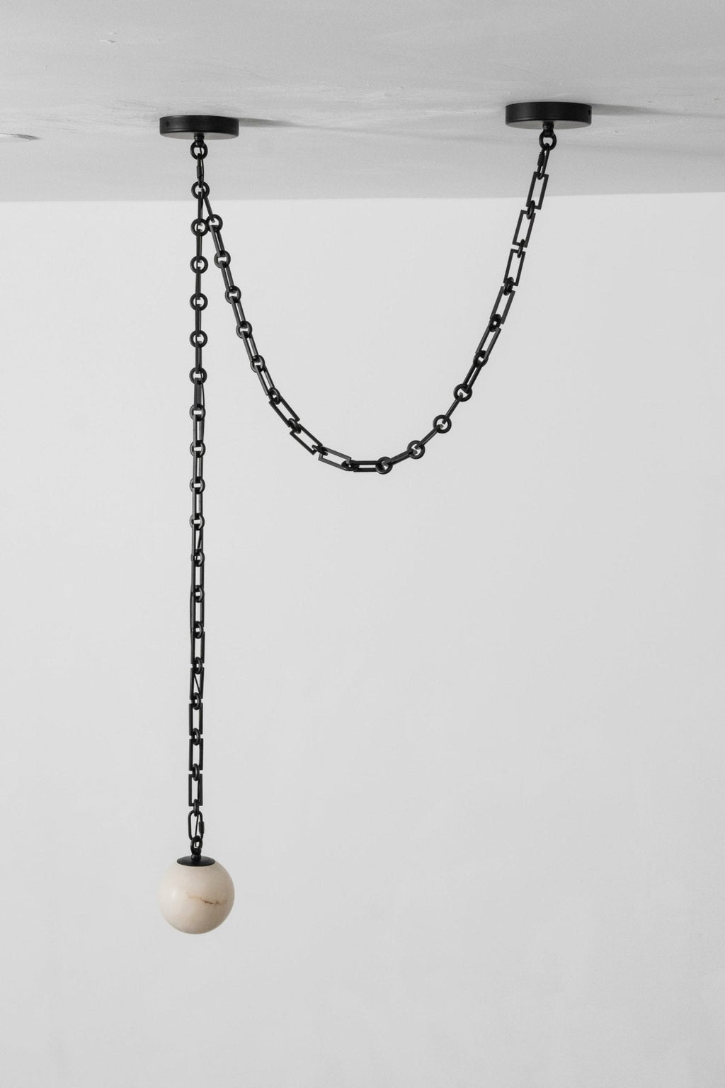 Industrial Orb Chandelier — Chandelier | Maison Monashee — view 20