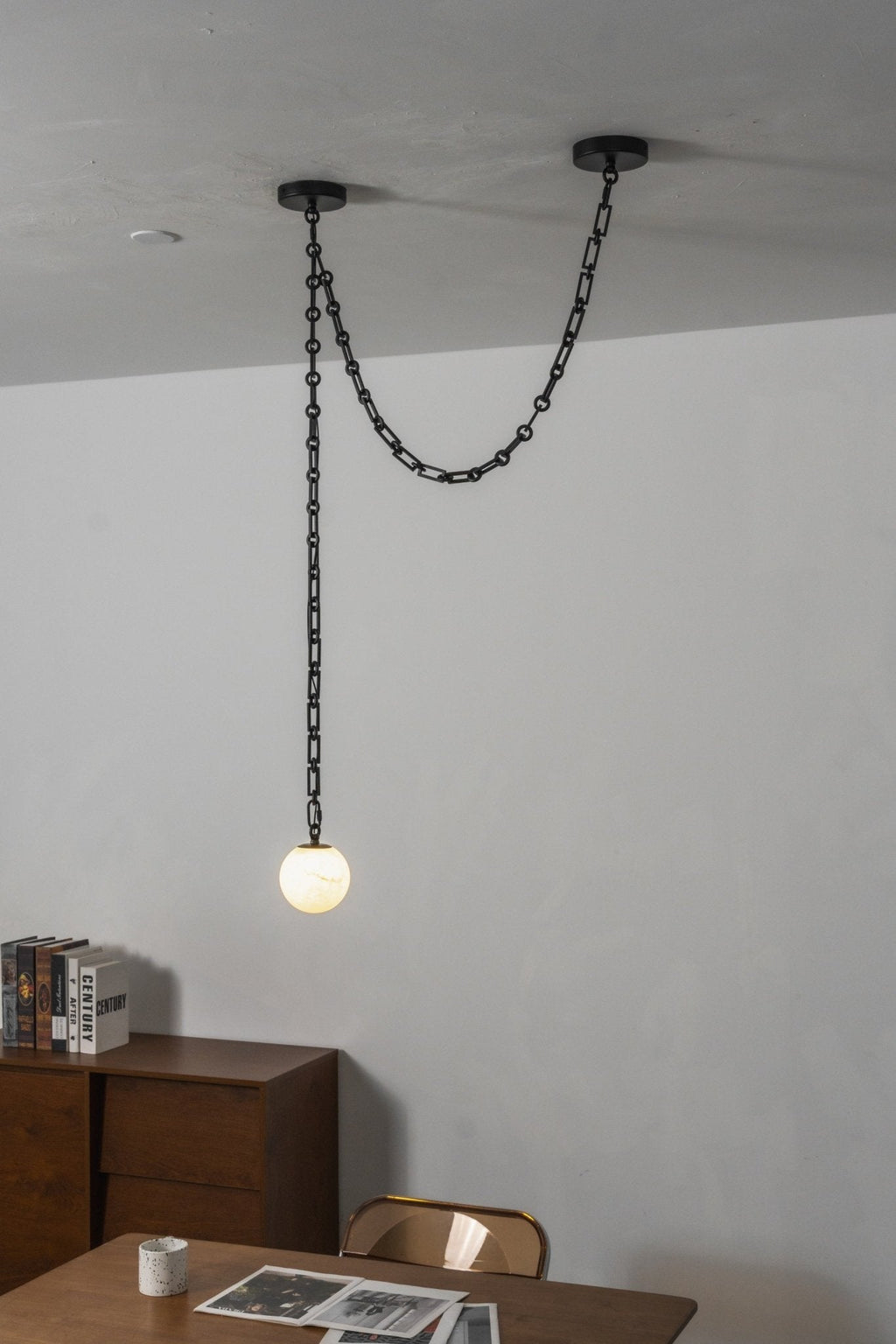 Industrial Orb Chandelier — Chandelier | Maison Monashee — view 22