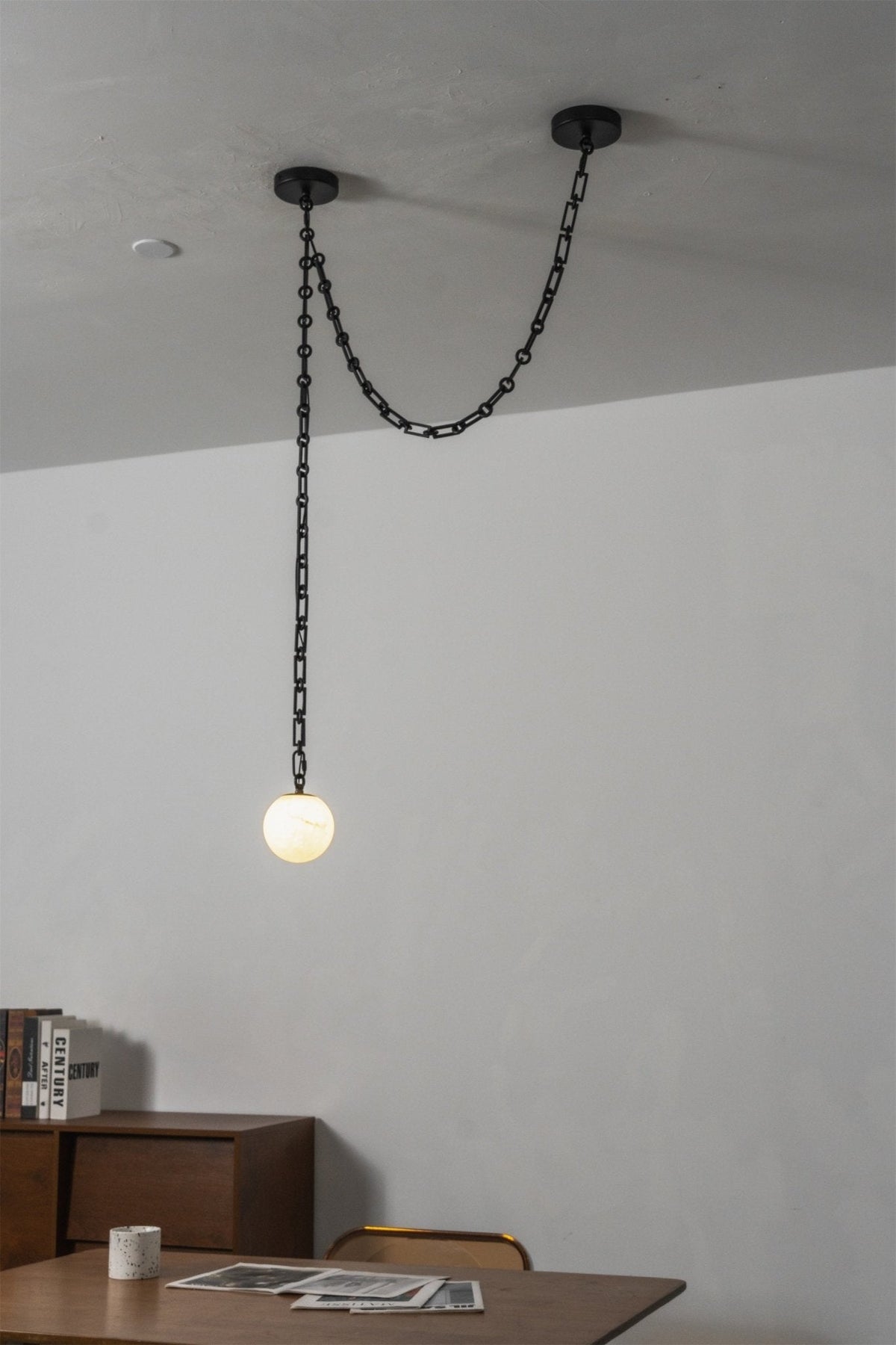Industrial Orb Chandelier — Chandelier | Maison Monashee — view 23