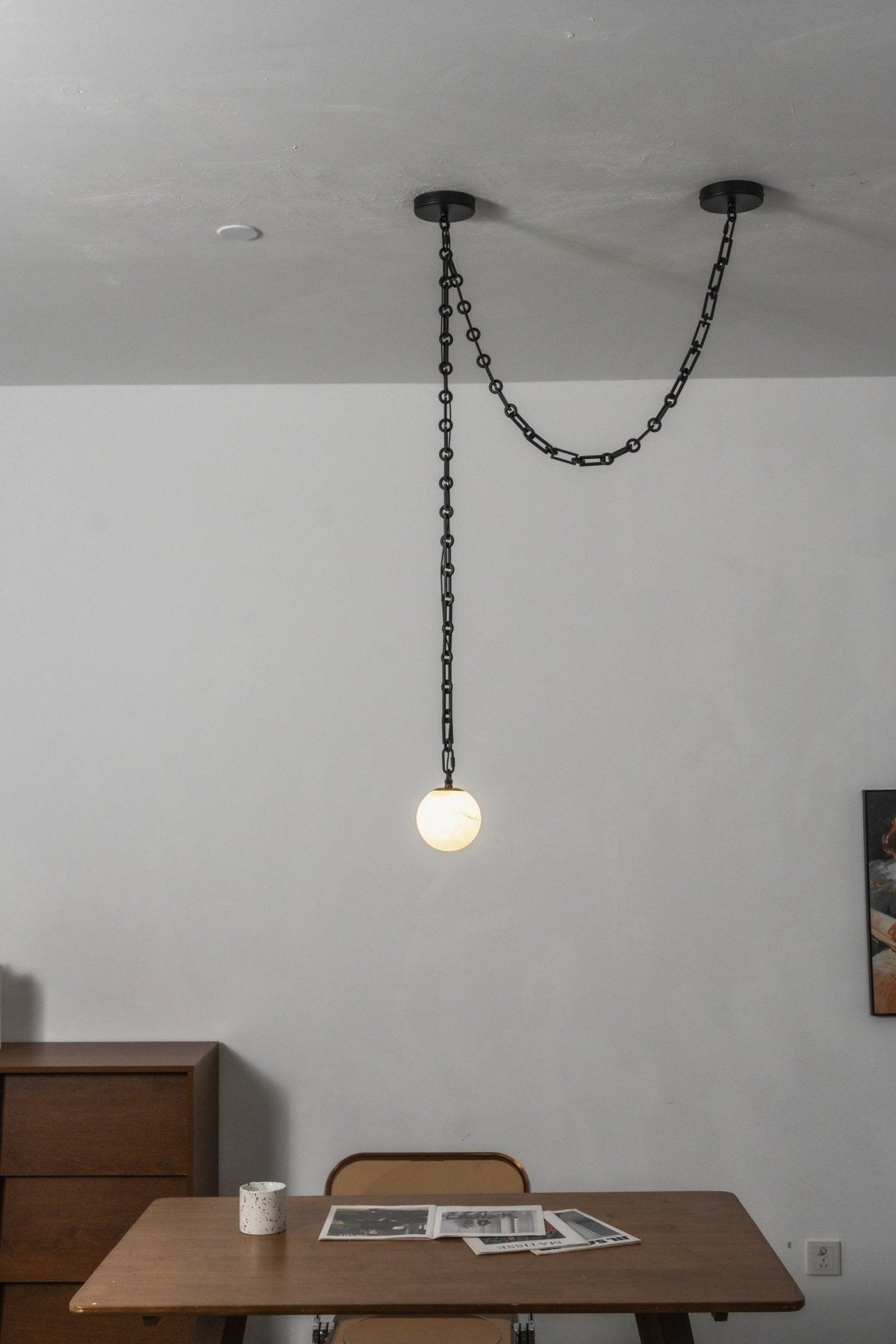 Industrial Orb Chandelier — Chandelier | Maison Monashee — view 24
