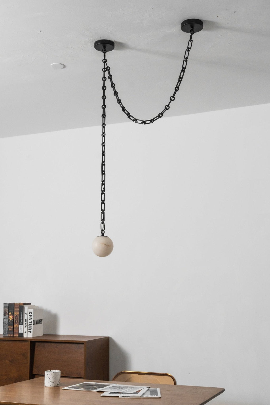Industrial Orb Chandelier — Chandelier | Maison Monashee — view 27