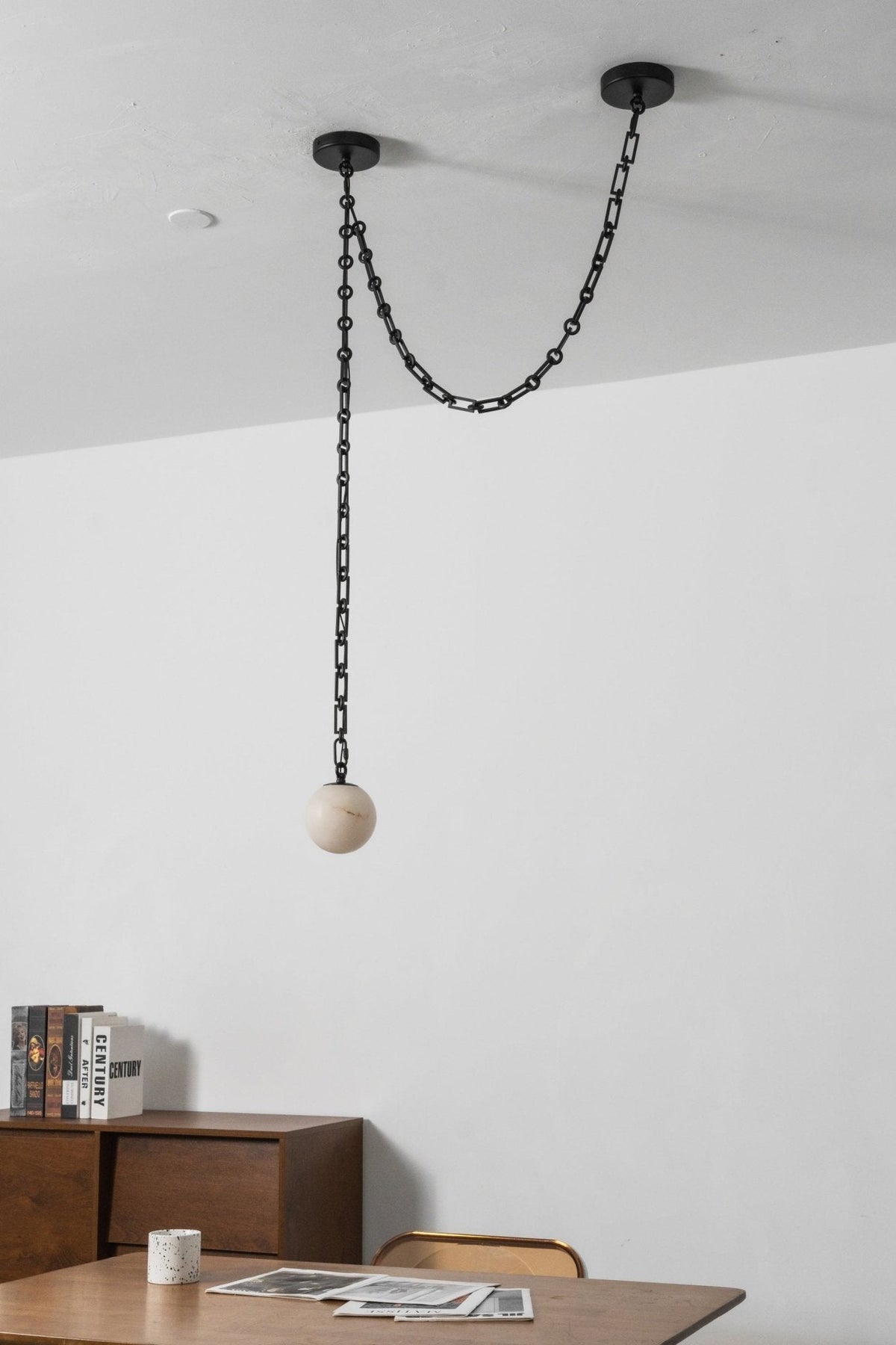 Industrial Orb Chandelier — Chandelier | Maison Monashee — view 27