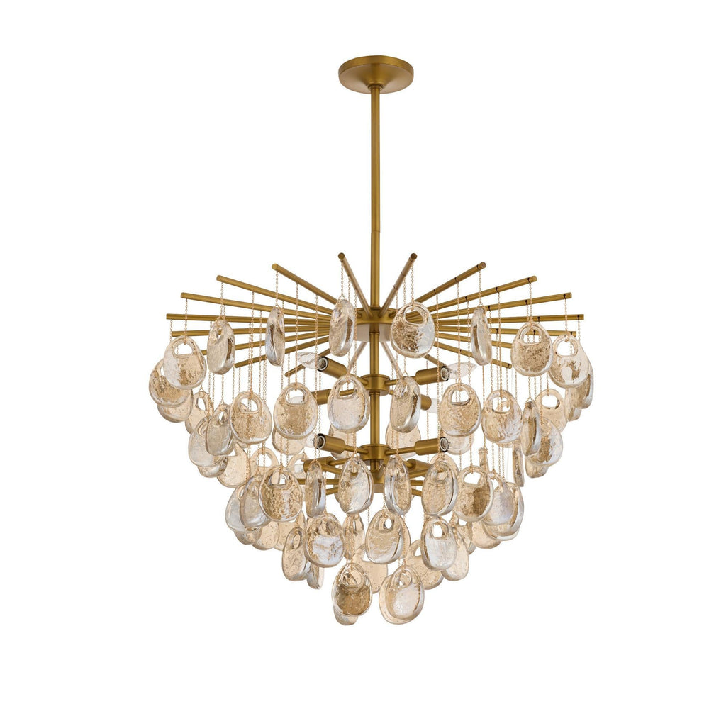 Seeded Glass Chandelier — Chandelier | Maison Monashee — view 6