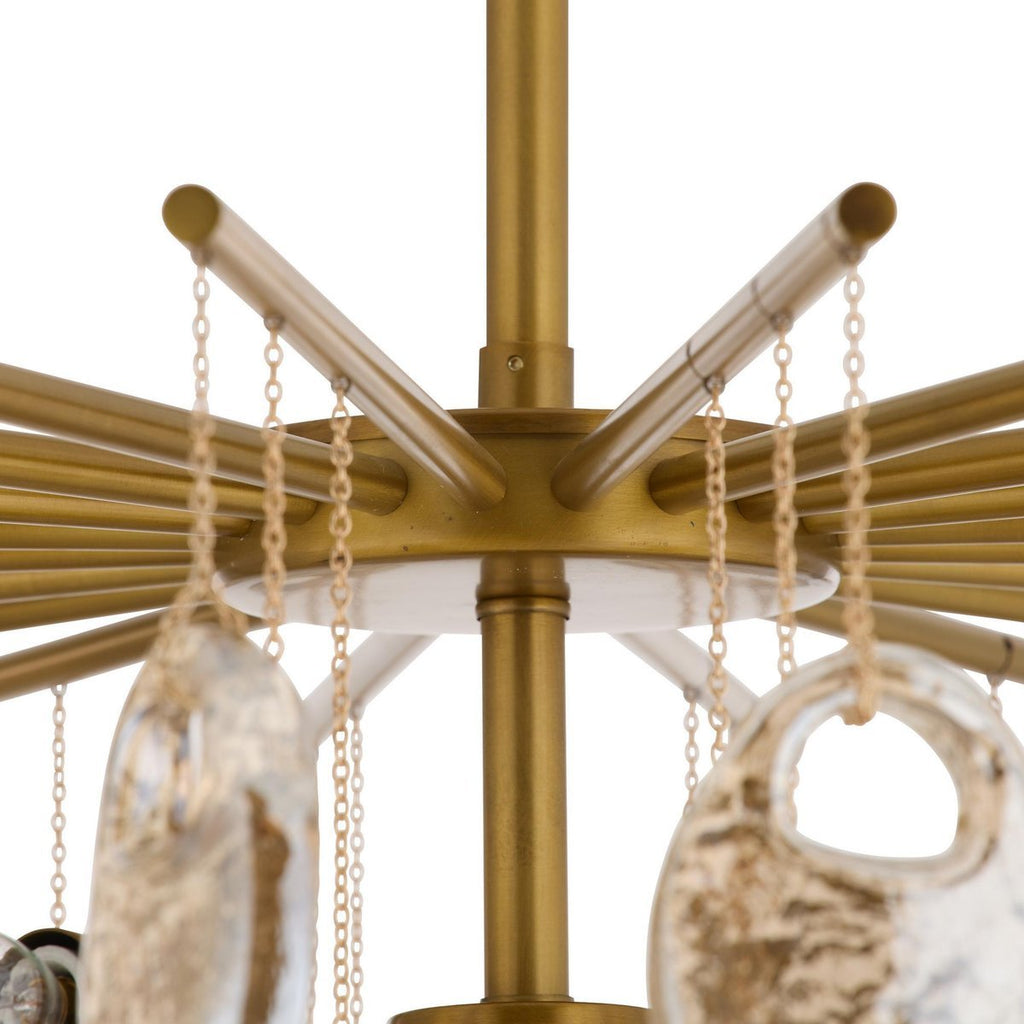 Seeded Glass Chandelier — Chandelier | Maison Monashee — view 7