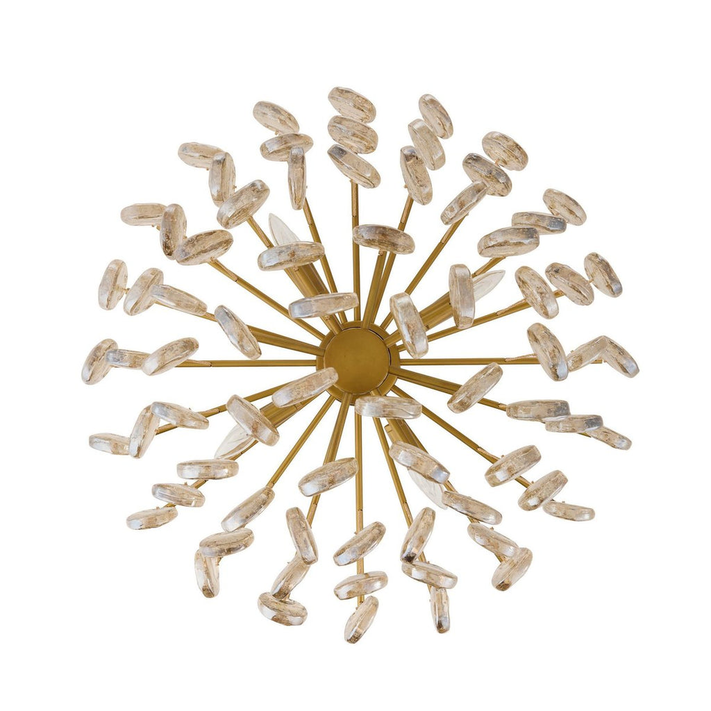 Seeded Glass Chandelier — Chandelier | Maison Monashee — view 10