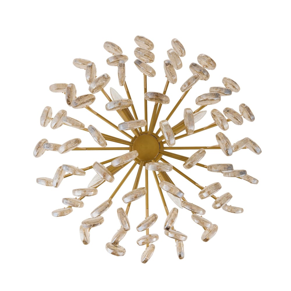 Seeded Glass Chandelier — Chandelier | Maison Monashee — view 9