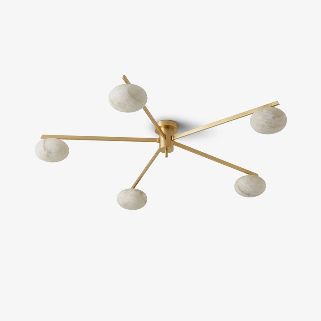 White Oval Ceiling Light — Ceiling Light | Maison Monashee