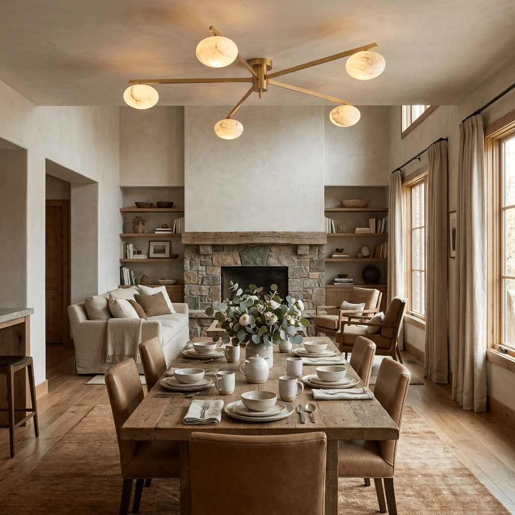 White Oval Ceiling Light — Ceiling Light | Maison Monashee — view 5