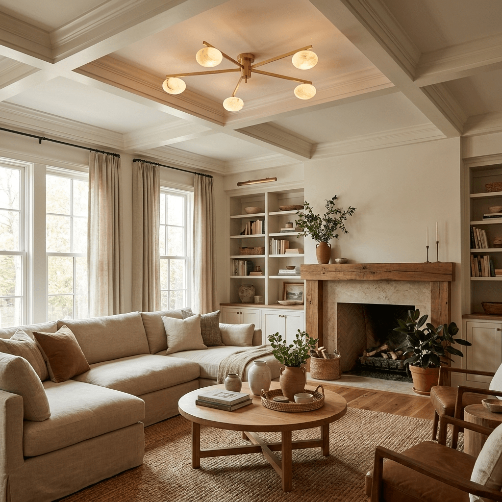 White Oval Ceiling Light — Ceiling Light | Maison Monashee — view 4