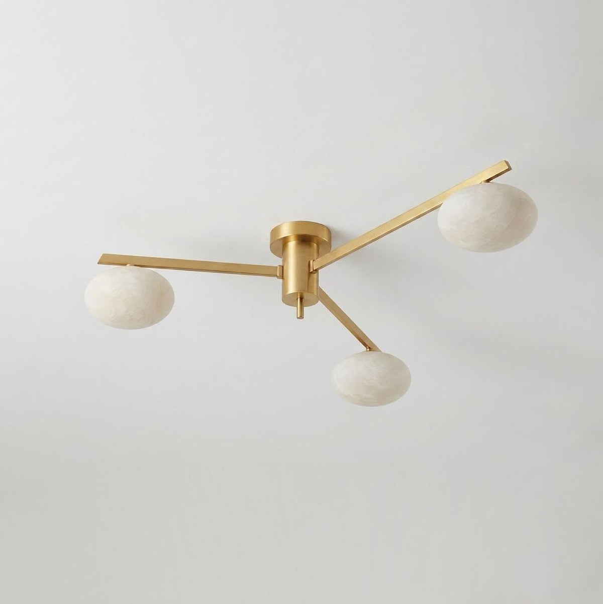 White Oval Ceiling Light — Ceiling Light | Maison Monashee — view 10