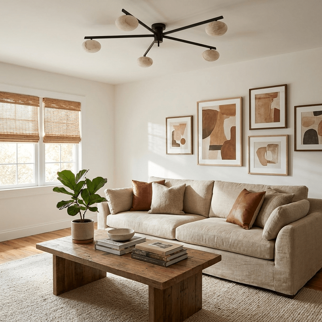 White Oval Ceiling Light — Ceiling Light | Maison Monashee — view 8
