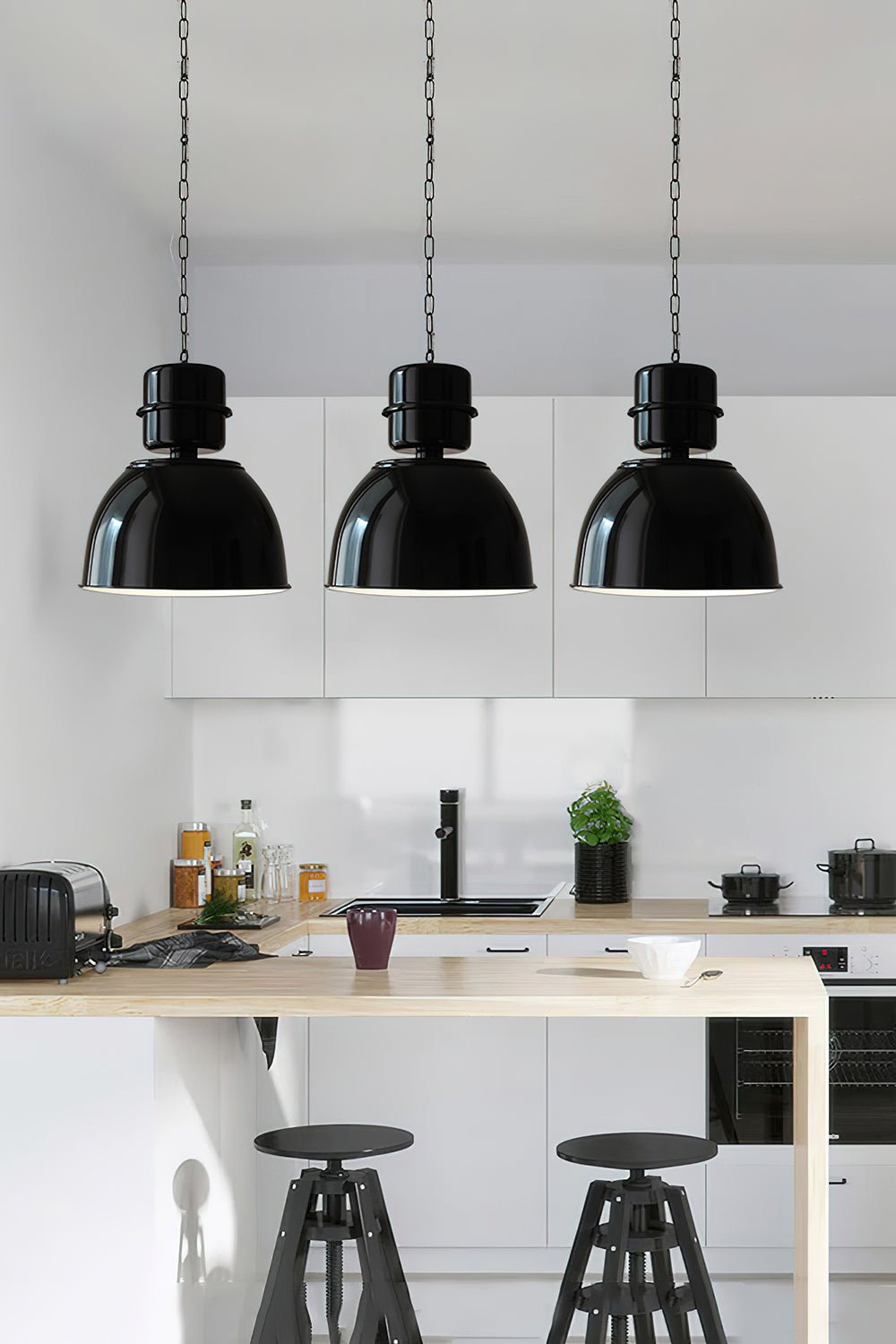 Industrial Dome Pendant Light — Pendant Light | Maison Monashee — view 16