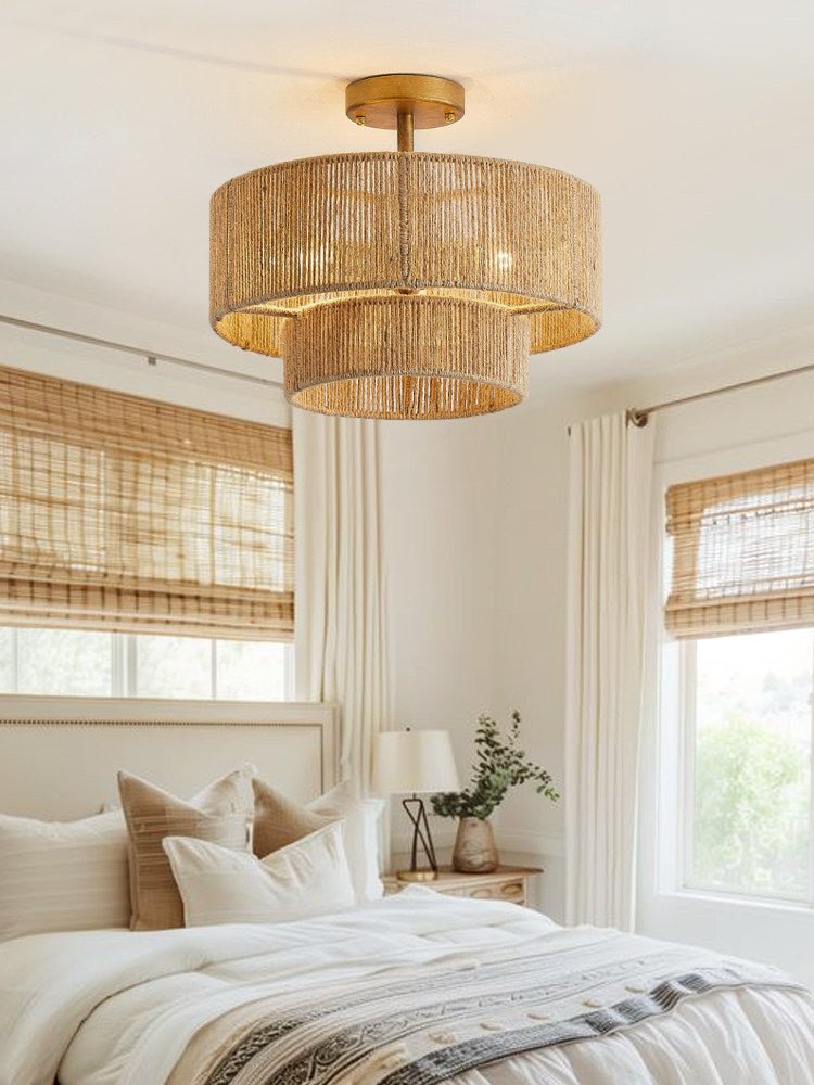 Double Drum Ceiling Light — Ceiling Light | Maison Monashee — view 9