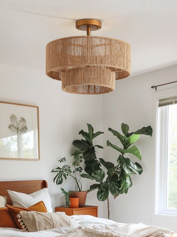 Double Drum Ceiling Light — Ceiling Light | Maison Monashee — view 10