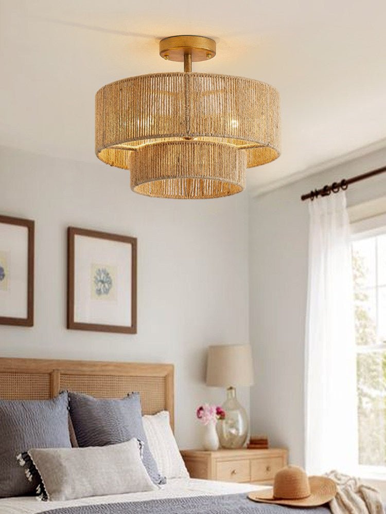 Double Drum Ceiling Light — Ceiling Light | Maison Monashee — view 6