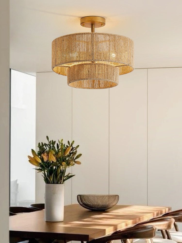Double Drum Ceiling Light — Ceiling Light | Maison Monashee — view 7