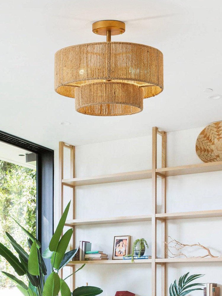 Double Drum Ceiling Light — Ceiling Light | Maison Monashee — view 8