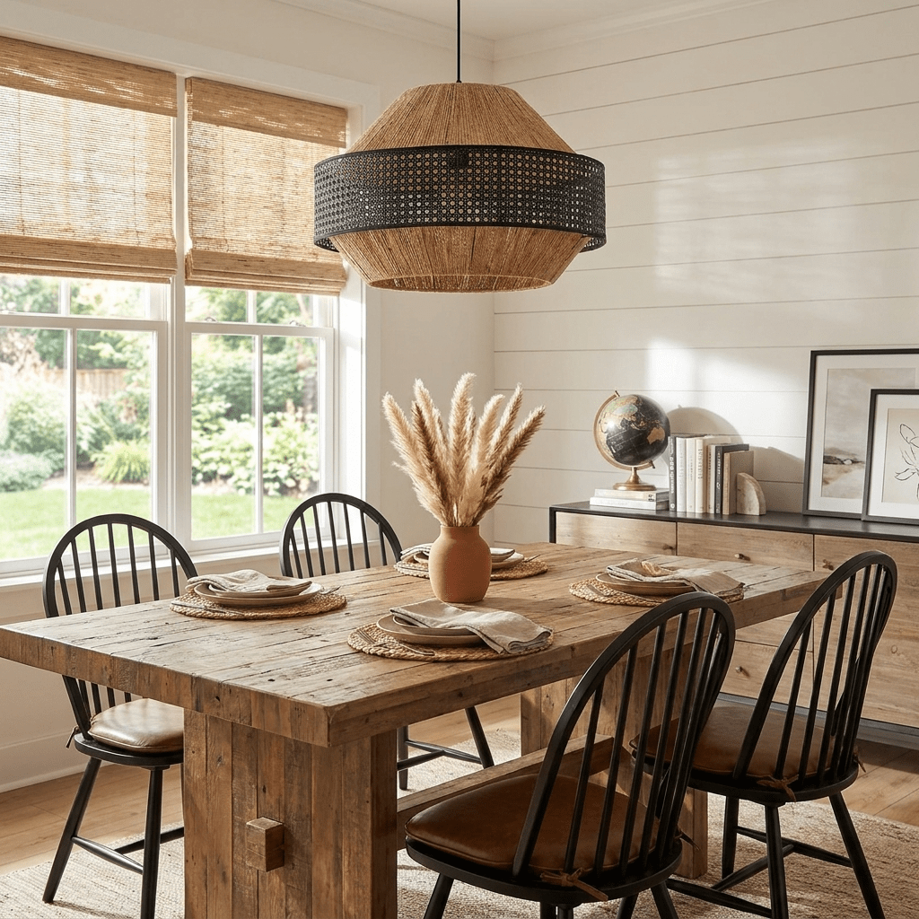 Rattan Woven Pendant Light — Pendant Light | Maison Monashee — view 4