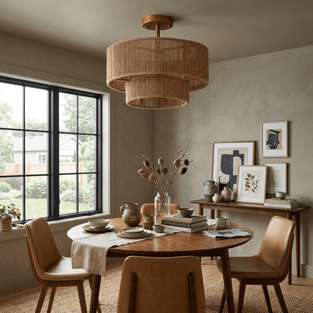 Double Drum Ceiling Light — Ceiling Light | Maison Monashee — view 5