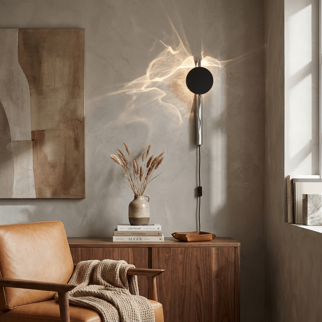 Black Plug-in Wall Sconce — Wall Sconce | Maison Monashee — view 5