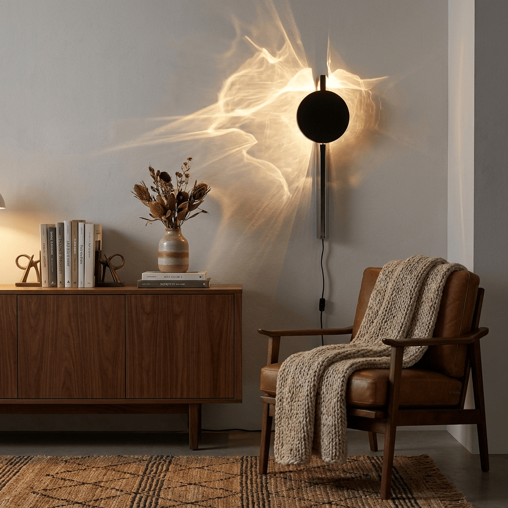 Black Plug-in Wall Sconce — Wall Sconce | Maison Monashee — view 3