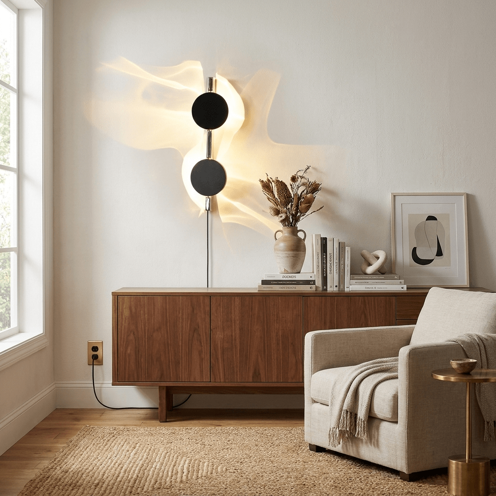 Black Plug-in Wall Sconce — Wall Sconce | Maison Monashee — view 2