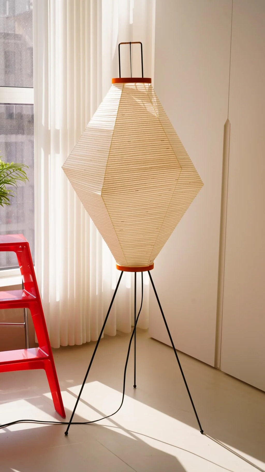Tall Paper Lantern Floor Lamp — Floor Lamp | Maison Monashee — view 10