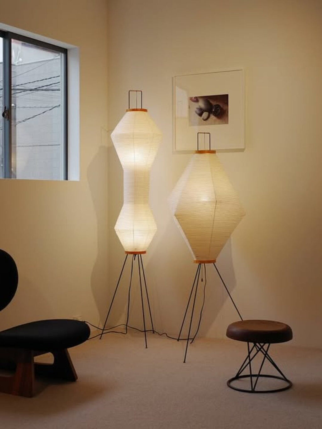Tall Paper Lantern Floor Lamp — Floor Lamp | Maison Monashee — view 6