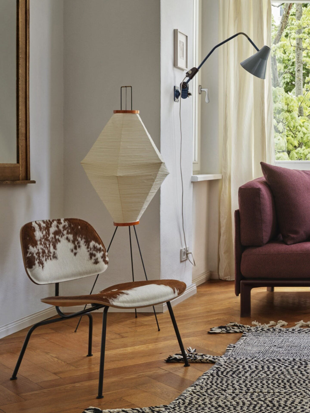 Tall Paper Lantern Floor Lamp — Floor Lamp | Maison Monashee — view 7