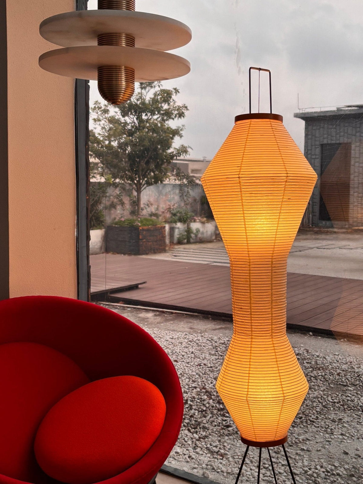 Tall Paper Floor Lamp — Floor Lamp | Maison Monashee — view 11