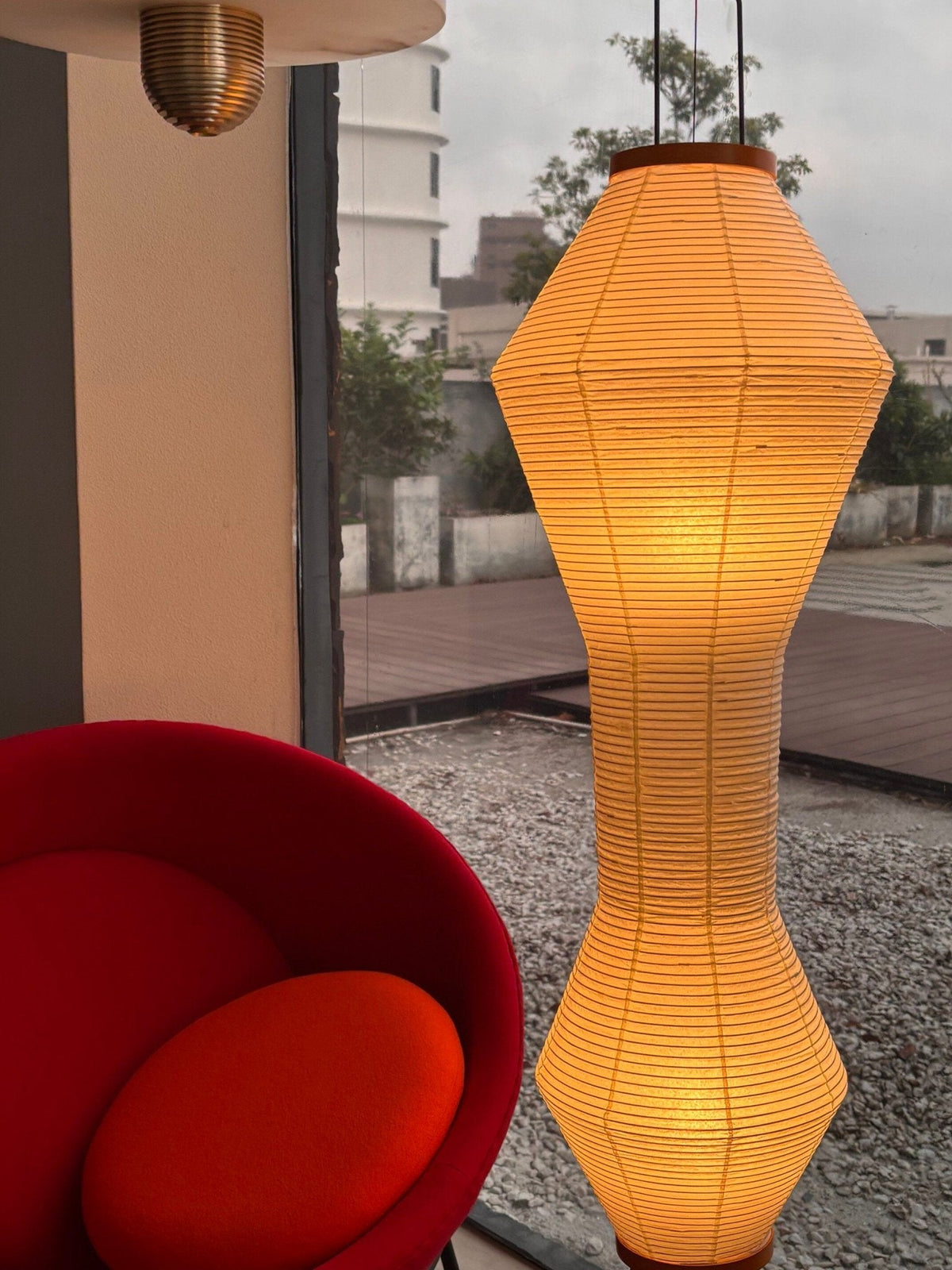 Tall Paper Floor Lamp — Floor Lamp | Maison Monashee — view 13