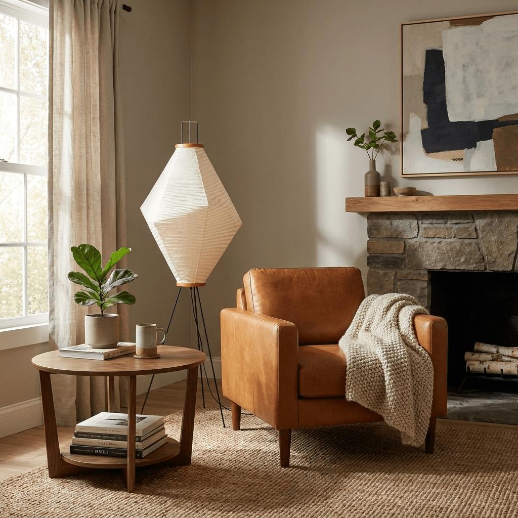 Tall Paper Lantern Floor Lamp — Floor Lamp | Maison Monashee — view 3