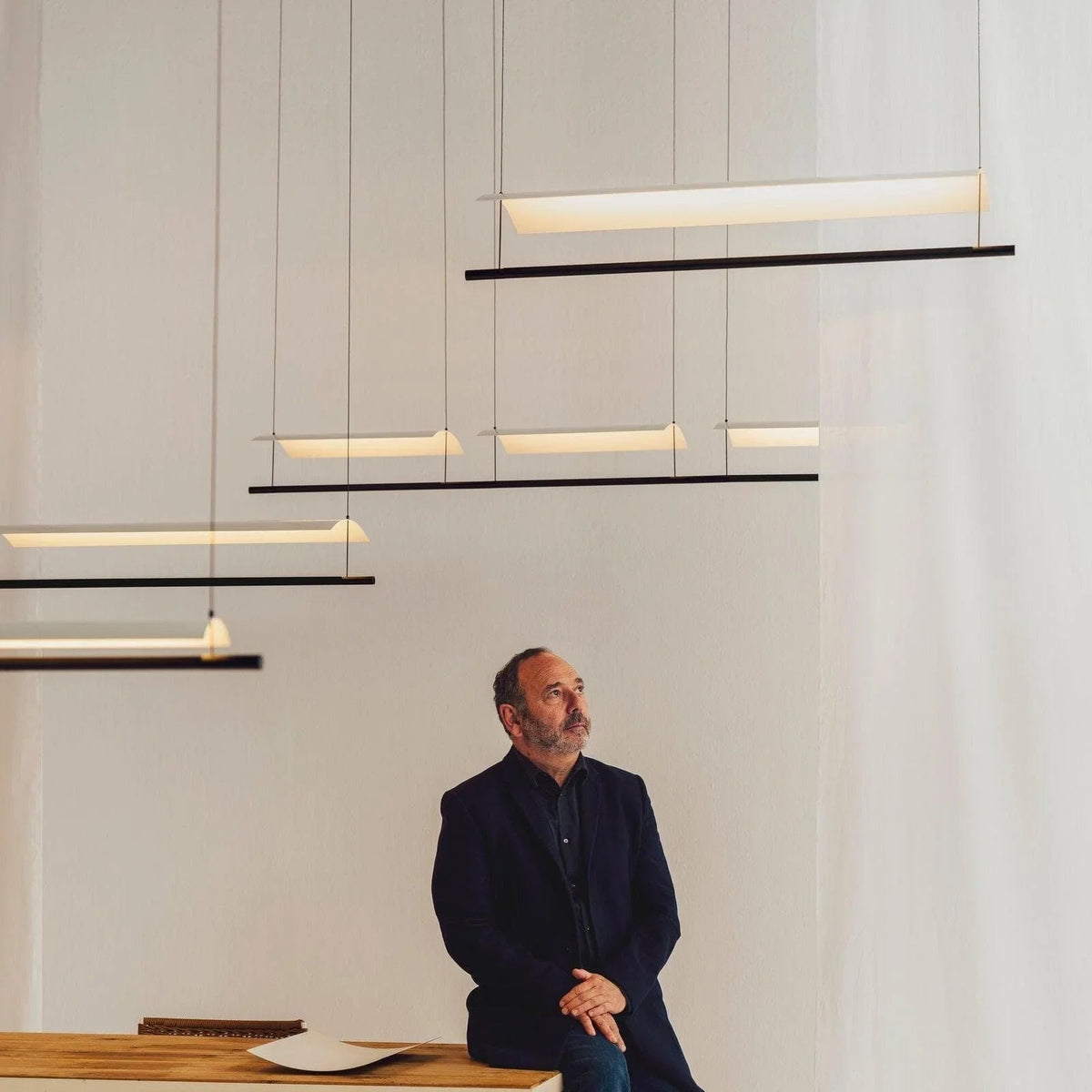 Linear Pendant Light Black — Pendant Light | Maison Monashee — view 5