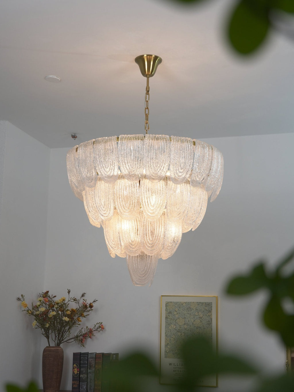 Brushed Gold Dining Room Chandelier — Chandelier | Maison Monashee — view 4