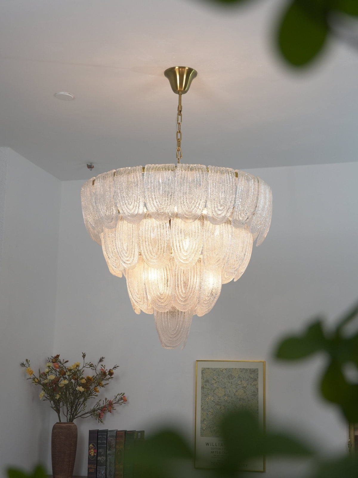 Brushed Gold Dining Room Chandelier — Chandelier | Maison Monashee — view 4