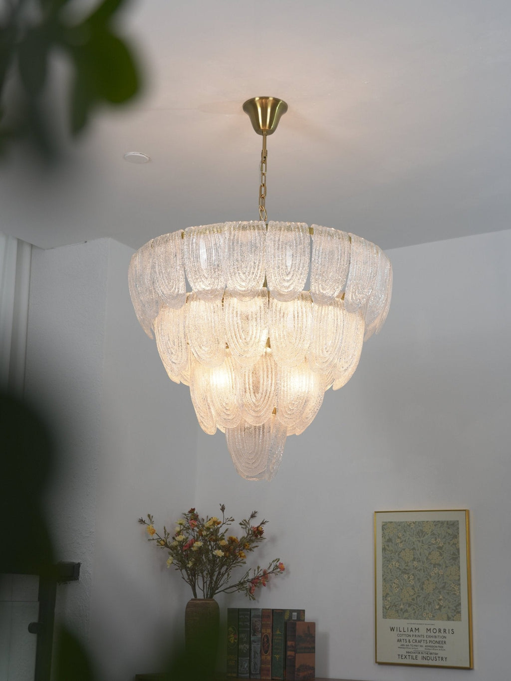 Brushed Gold Dining Room Chandelier — Chandelier | Maison Monashee — view 16
