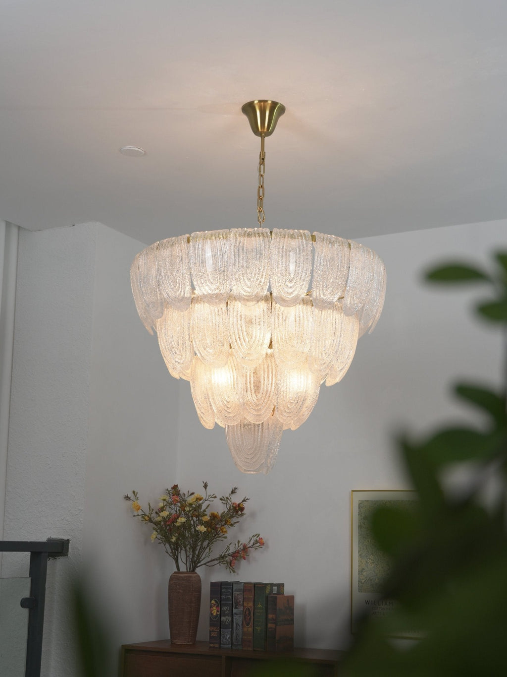 Brushed Gold Dining Room Chandelier — Chandelier | Maison Monashee — view 7