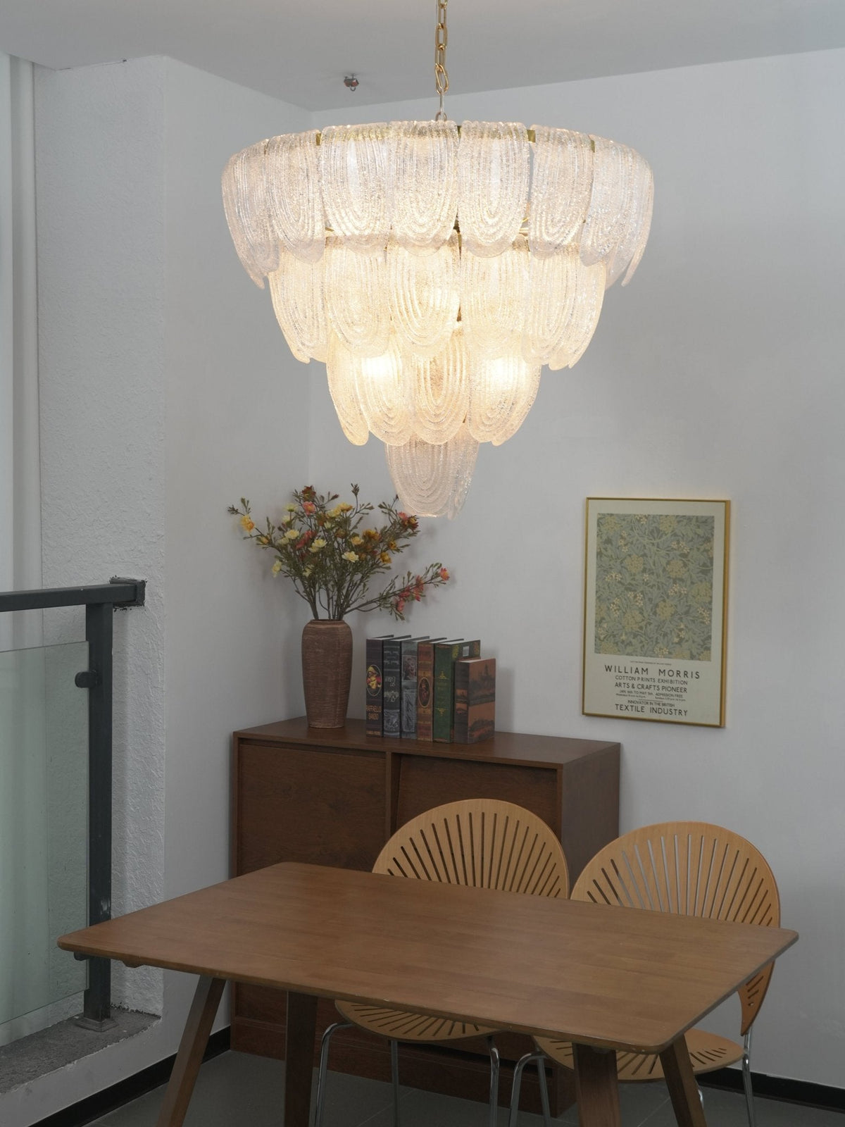 Brushed Gold Dining Room Chandelier — Chandelier | Maison Monashee — view 12