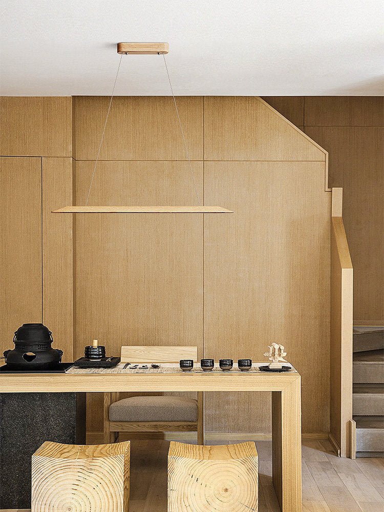 Linear Pendant Lighting Wood — Pendant Light | Maison Monashee — view 5