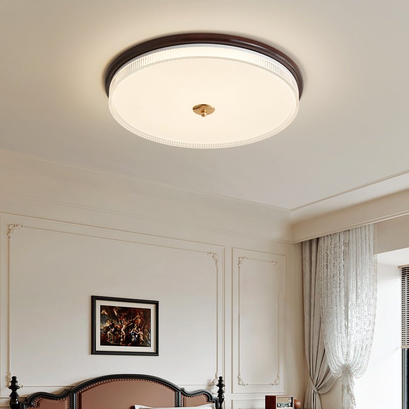 Dark Wood Flush Mount Light — Ceiling Light | Maison Monashee — view 2