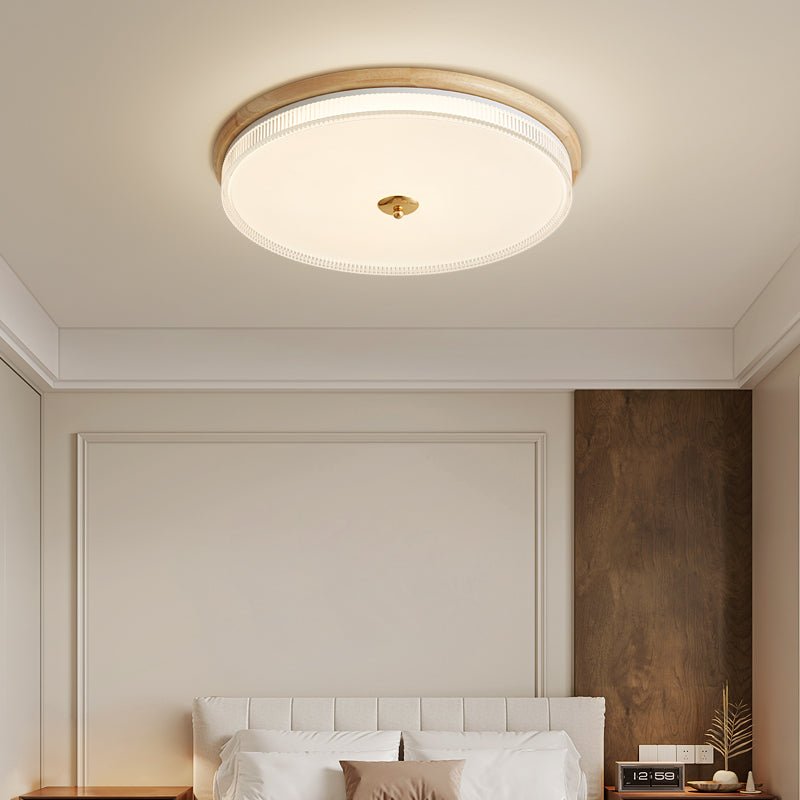Dark Wood Flush Mount Light — Ceiling Light | Maison Monashee — view 3